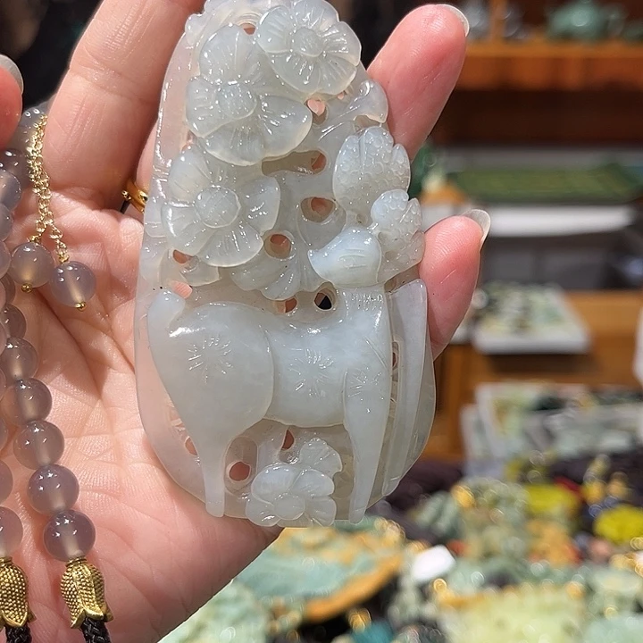 未镶嵌岫玉毛衣链