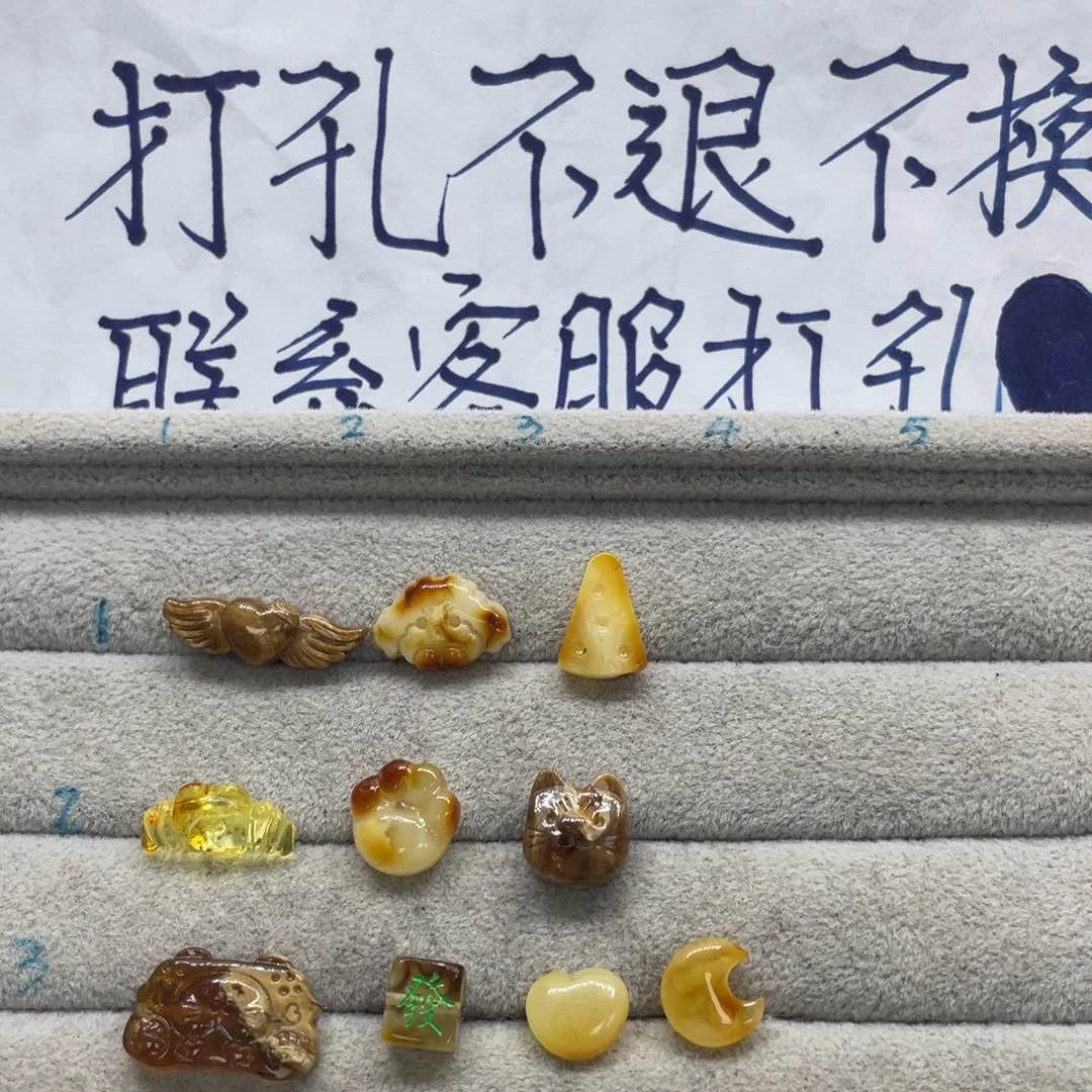 琥珀裸石未镶嵌天然琥珀