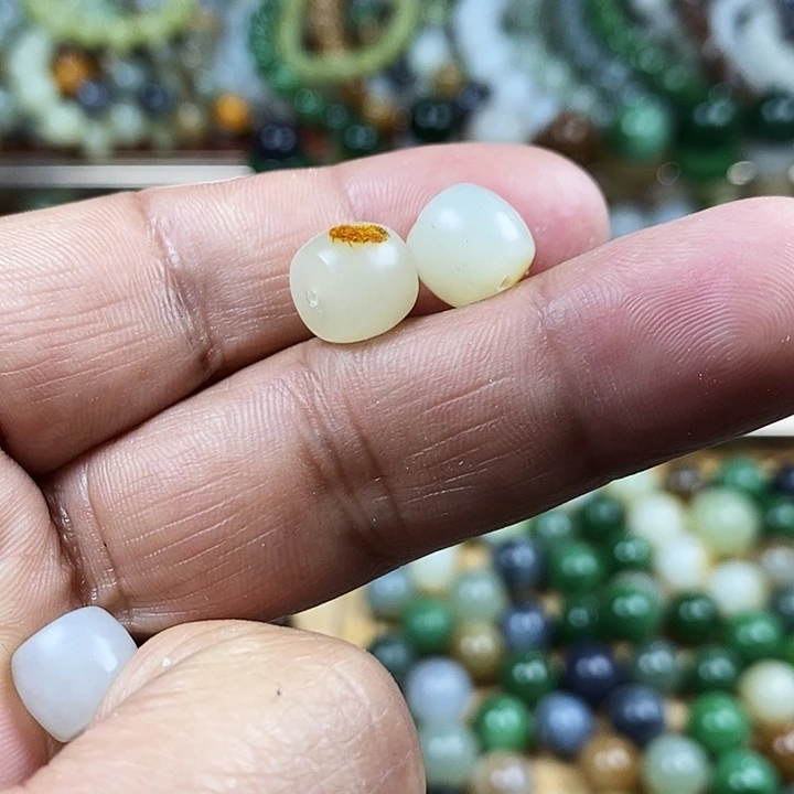 和田玉手串未镶嵌怀**义