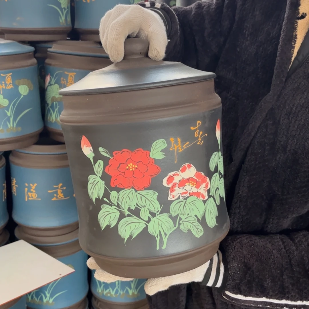 茶叶罐紫砂8 饼茶叶罐