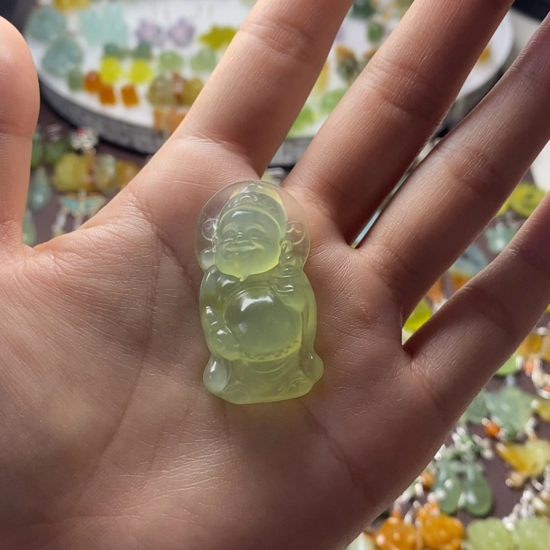 蛇纹石玉合金耳饰/颈饰