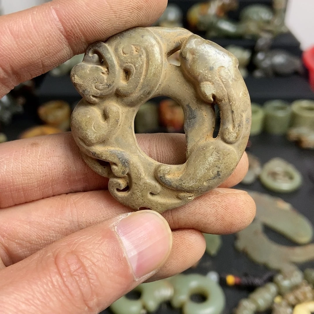 和田玉（糖玉）饰品未镶嵌云****9