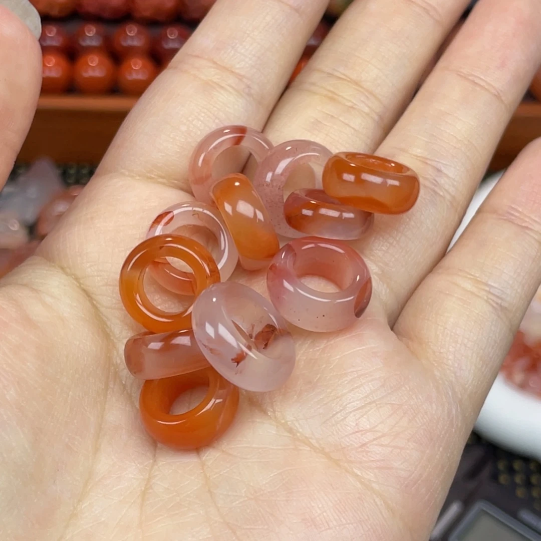 南红玛瑙未镶嵌配饰跑环组合