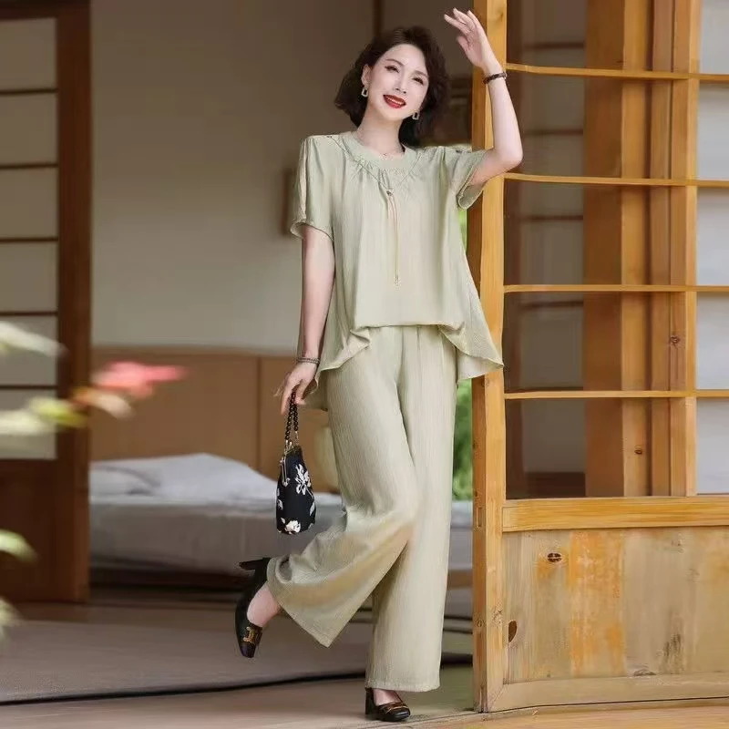 1060格丽套装上衣女士简约气质舒适女款春夏宽松设计师