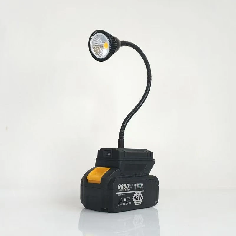 5W暖黄光大艺款锂电池COB泛光台灯露营灯应急维修灯