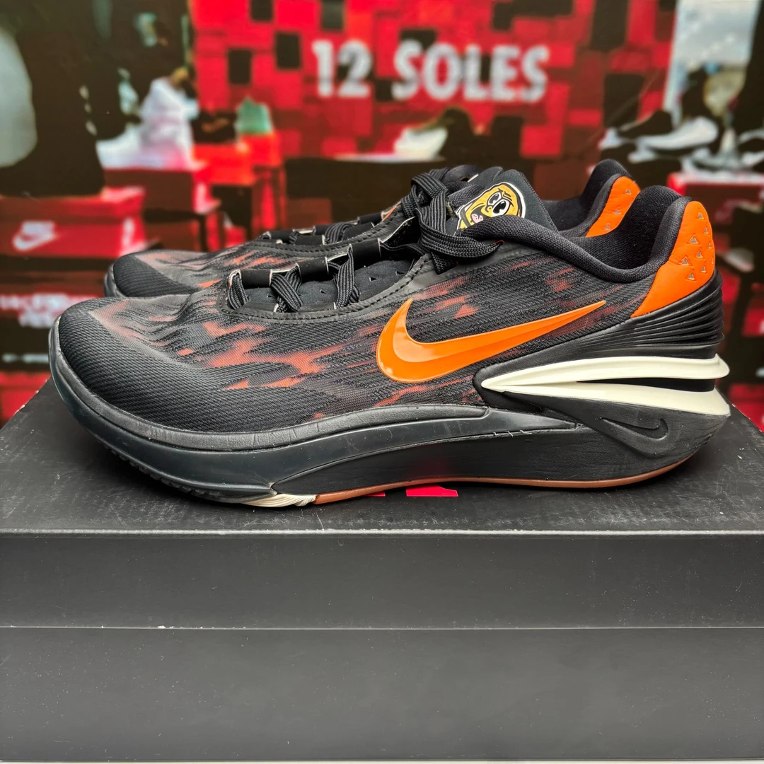 S 43码/中古二手/Nike Zoom GT Cut 2 实战篮球鞋 黑橙