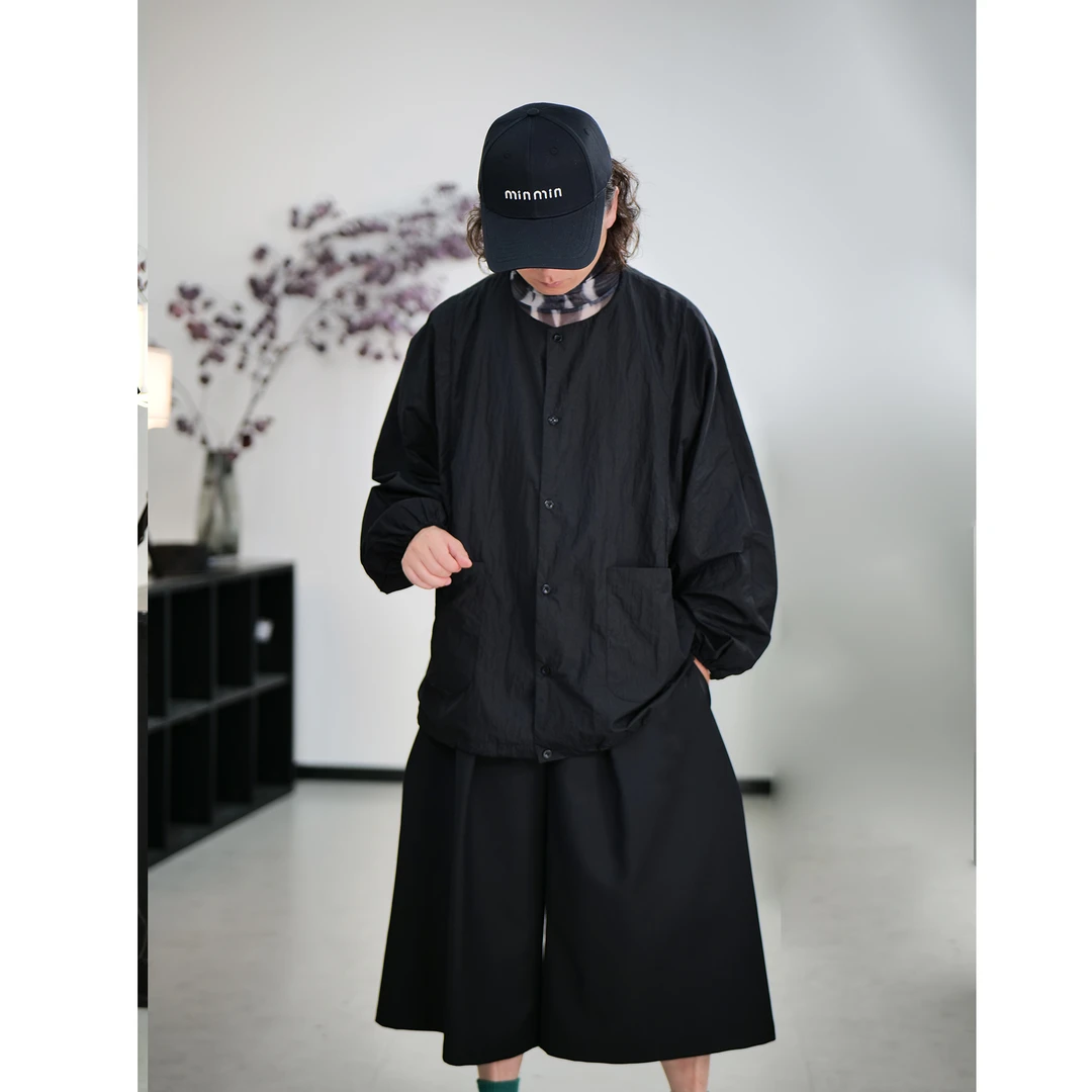 防晒薄款衬衫男女夏季小众时尚百搭款宽松设计感长袖衬衣CY256-3