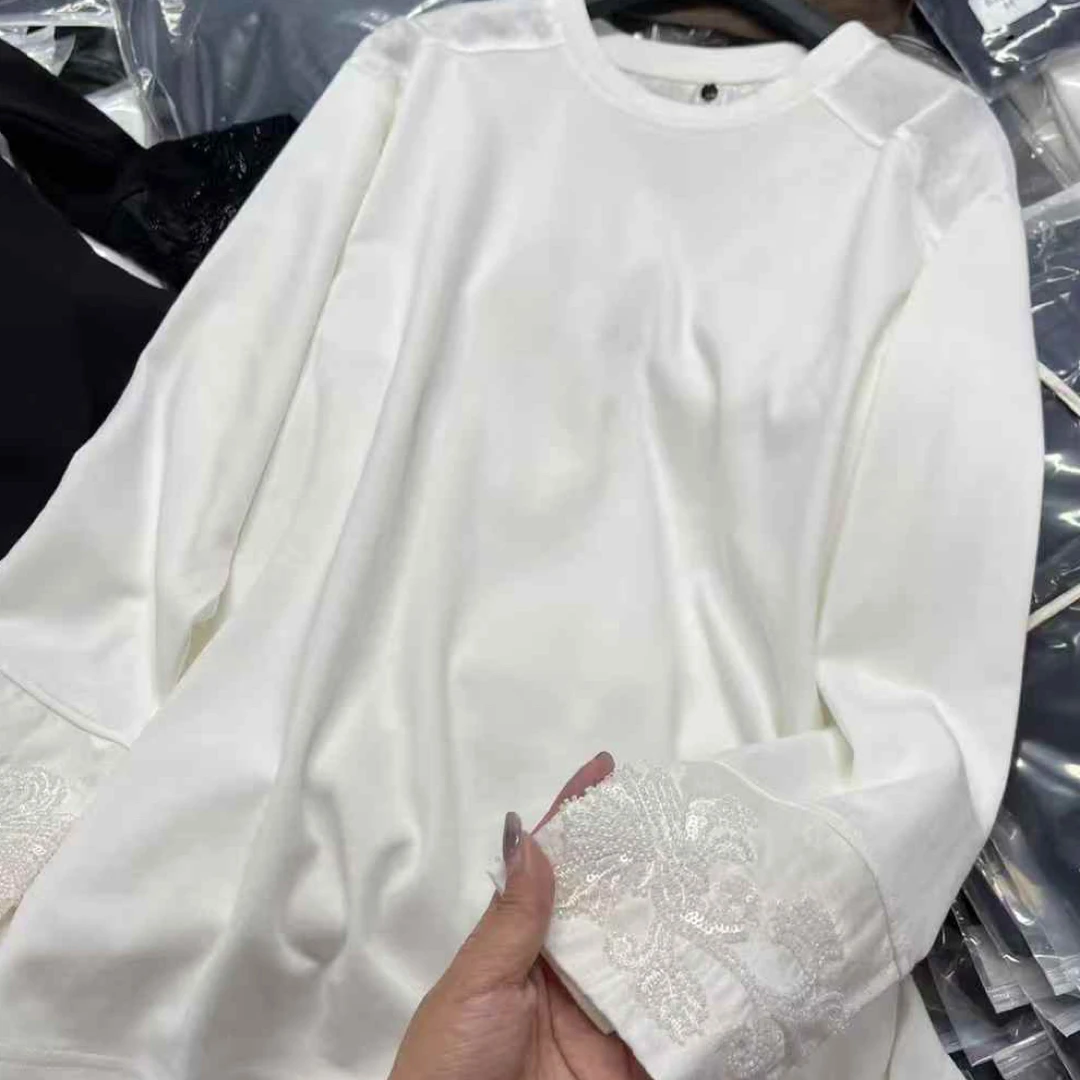 大女人欧洲站欧货重工国风袖百搭上衣-A299