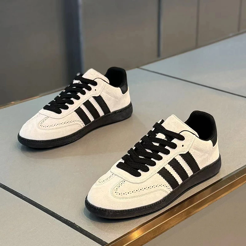 翻毛皮男鞋2025秋季新款运动休闲板鞋男小白鞋潮牌高级感平底潮鞋