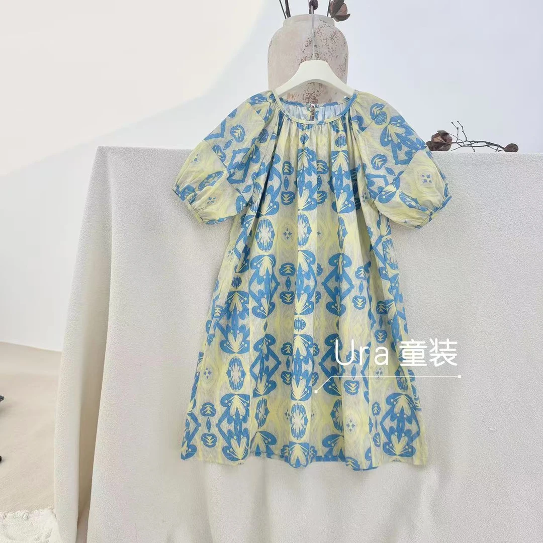 【花漾裙】夏季亲子短袖纯棉连衣裙   UQ25123