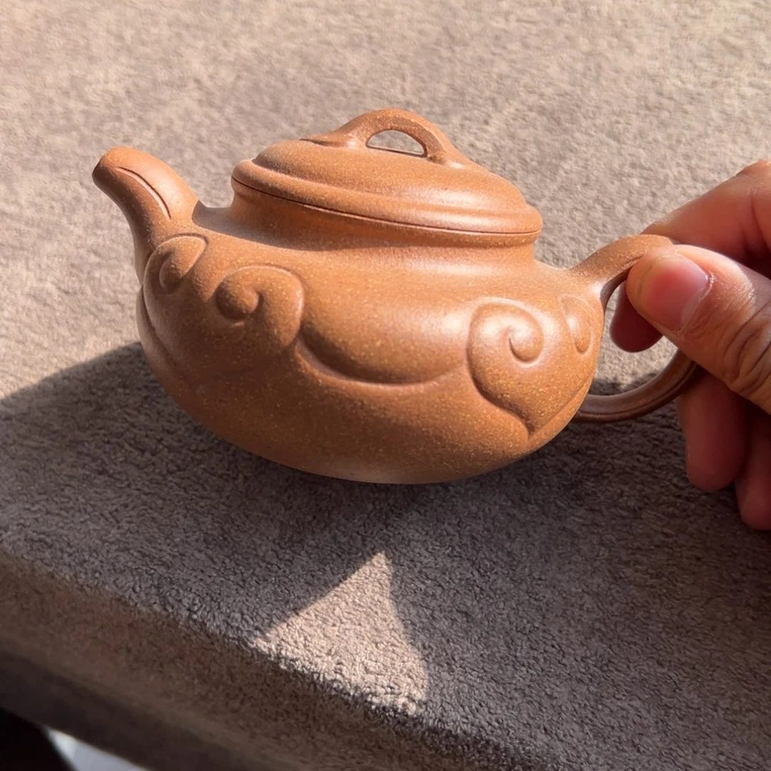 段泥茶壶青降坡如意仿古