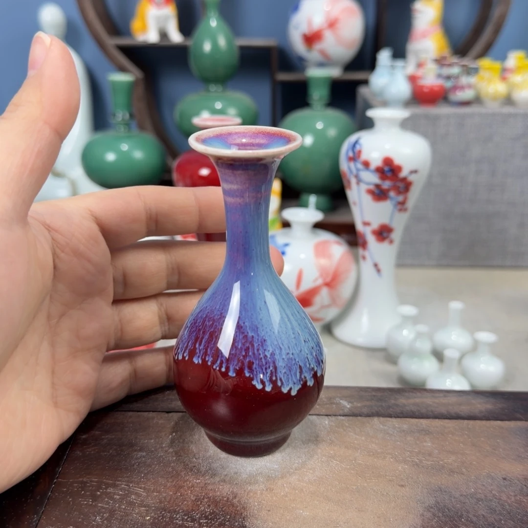 陶瓷手工小花器摆件