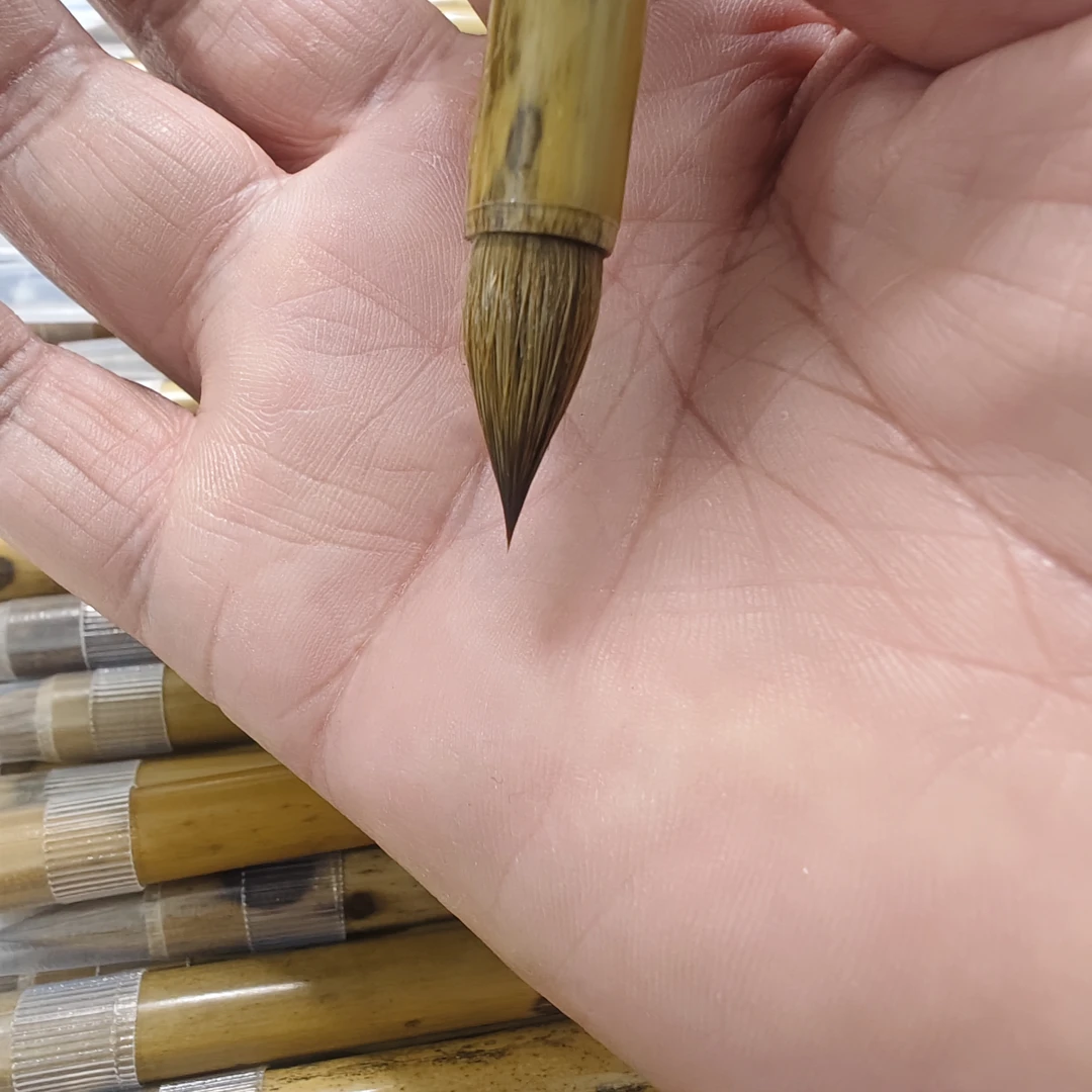 （邹小清笔庄）3支小胖子  笔杆有瑕疵  弹性软