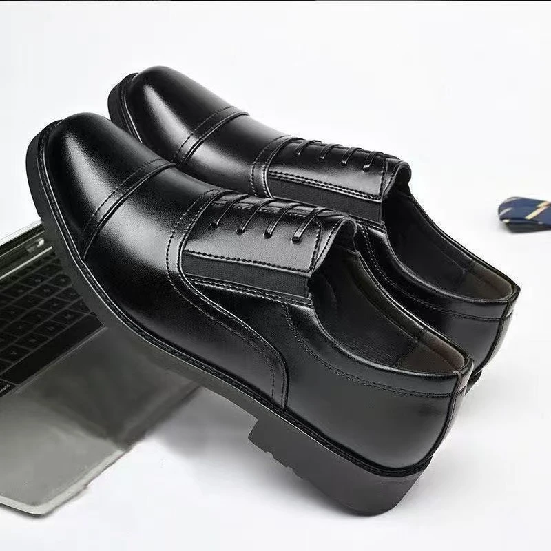 2025秋季新款男士商务正装皮鞋男真皮休闲办公鞋黑色工作鞋