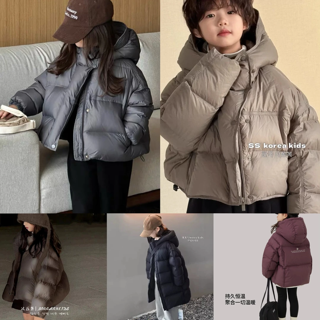L2025年冬季新款男女同款加厚时尚洋气亲子羽绒服