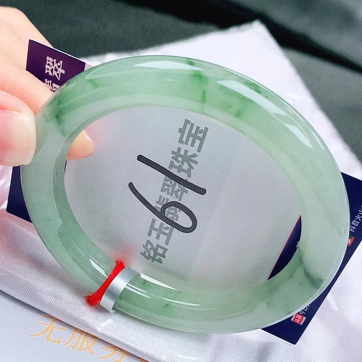 翡翠未镶嵌手镯缅甸天然a货翡翠手镯