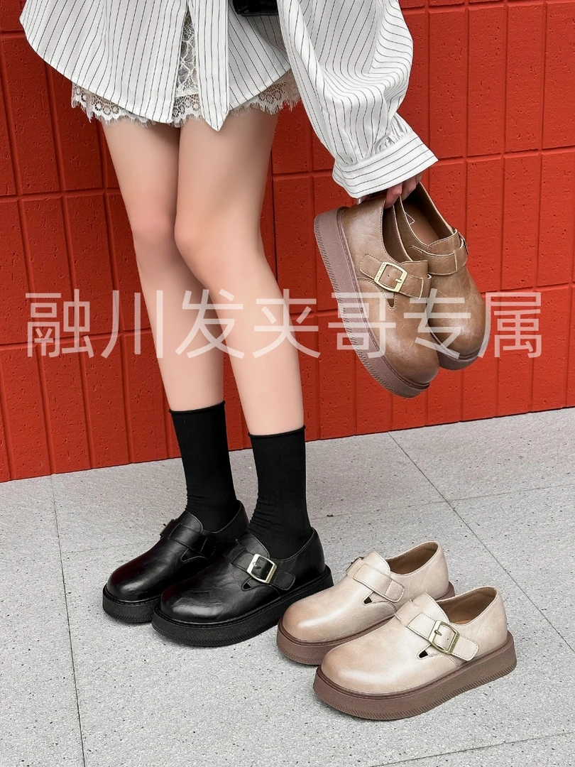 （9527）2025新款春季小众时尚百搭懒人一脚蹬勃肯鞋9527-1