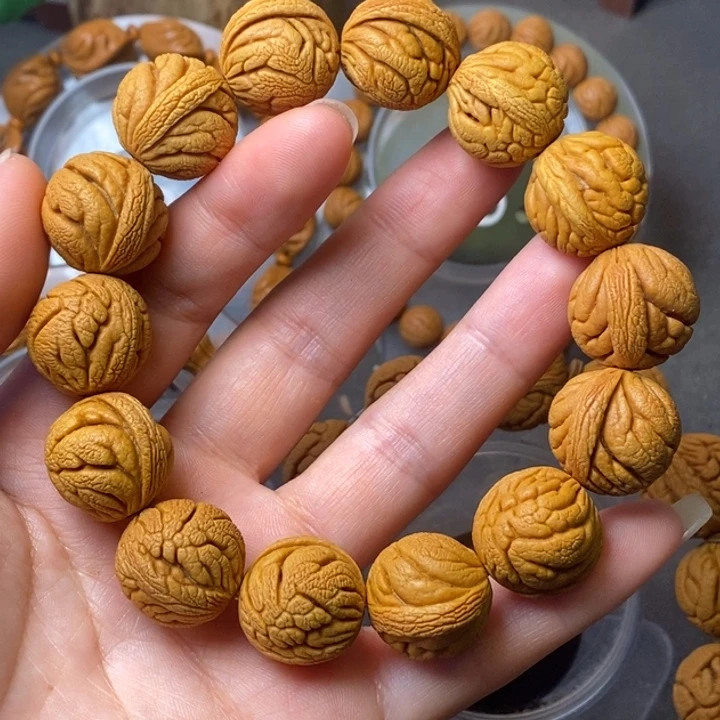 吊坠文玩核桃秦岭野生龙纹桃核18