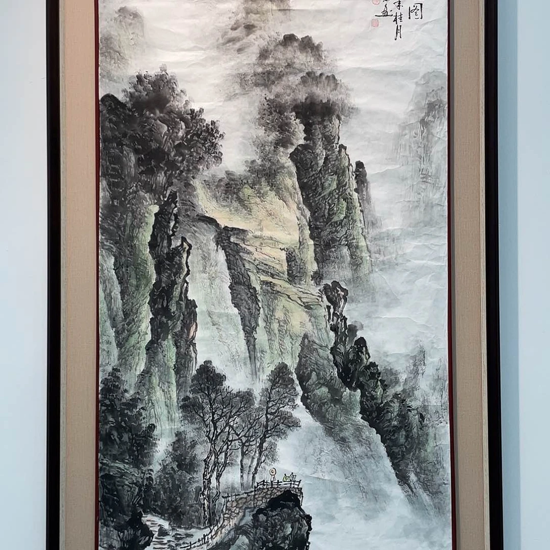 国画凌行志手绘作品