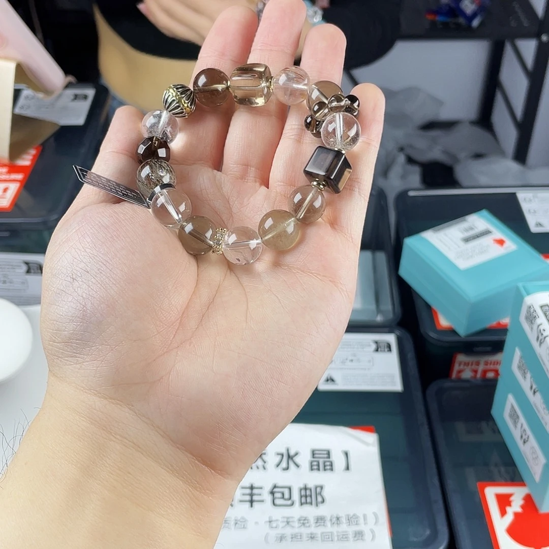 水晶手链银S925镶嵌