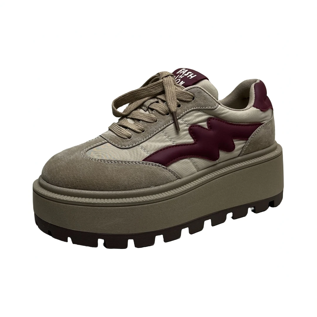 9382 6655真皮厚底小白鞋 （标准尺码）（茹）