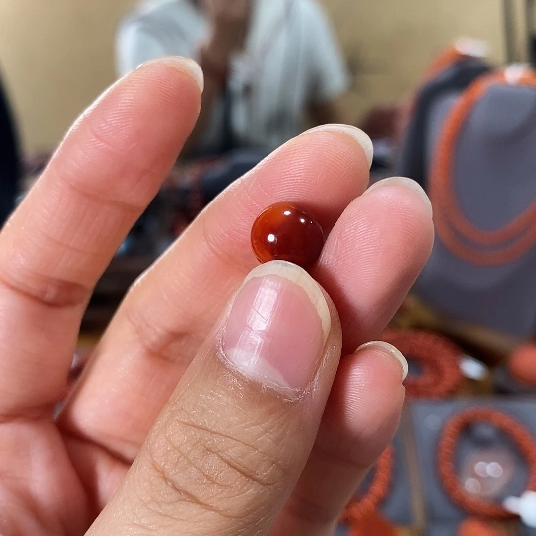 未镶嵌配饰9m m原矿南红玛瑙暖*咩