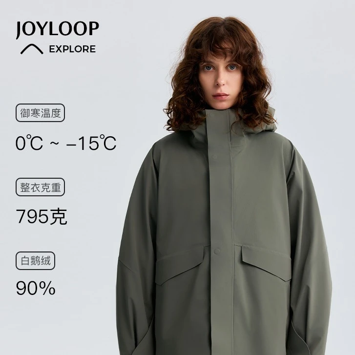 「Outdoors城市户外系列」防风防水可拆卸内胆90鹅绒服软壳BJ2561
