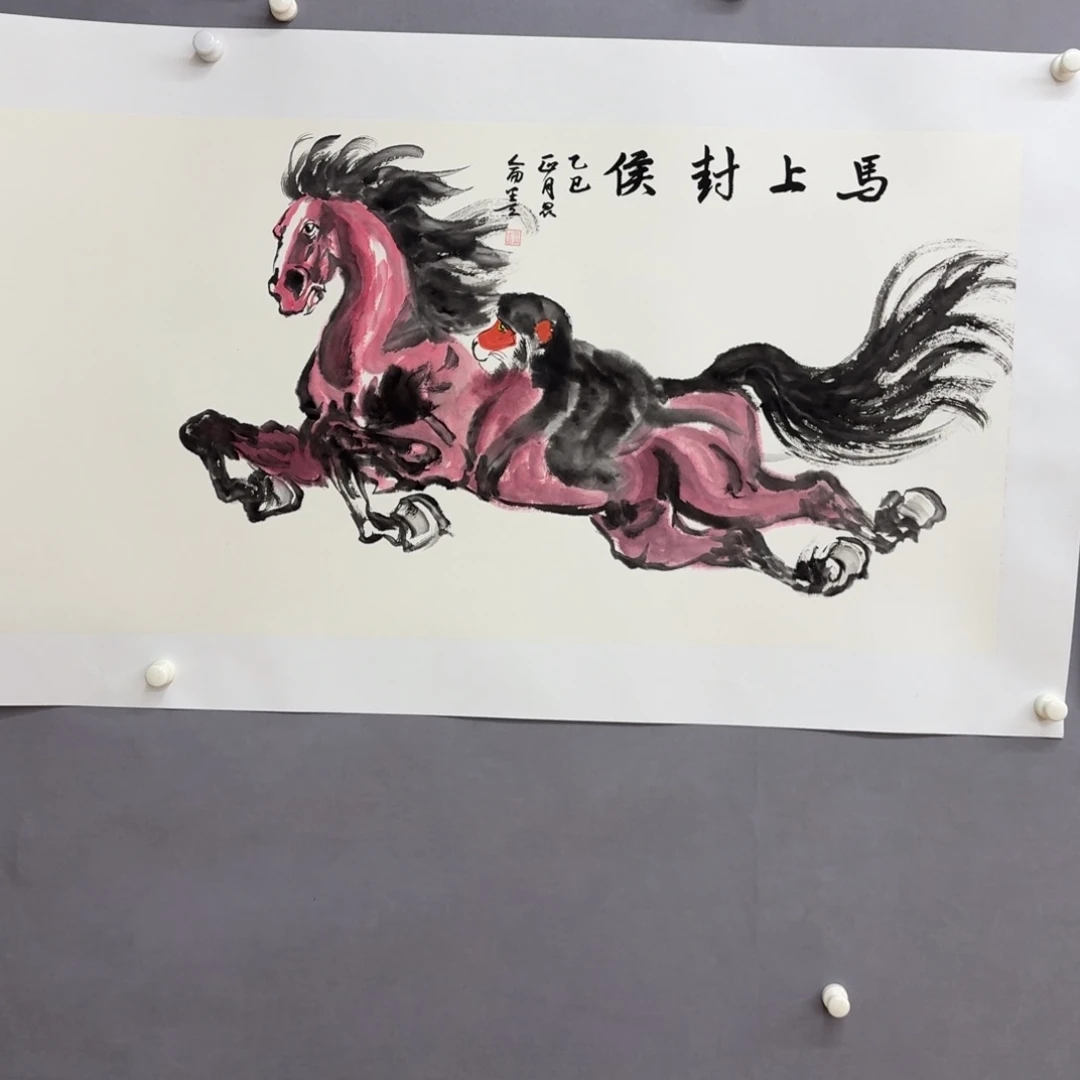 国画艺术家真人手绘