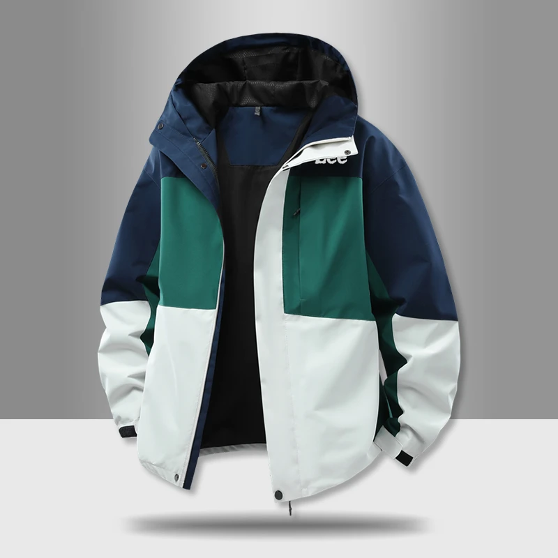 三合一可拆卸内胆冲锋衣男青少年秋冬季2025新款登山服外套