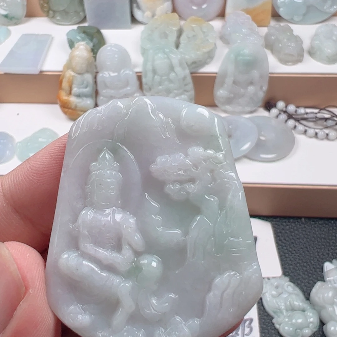 翡翠未镶嵌吊坠(不含链)