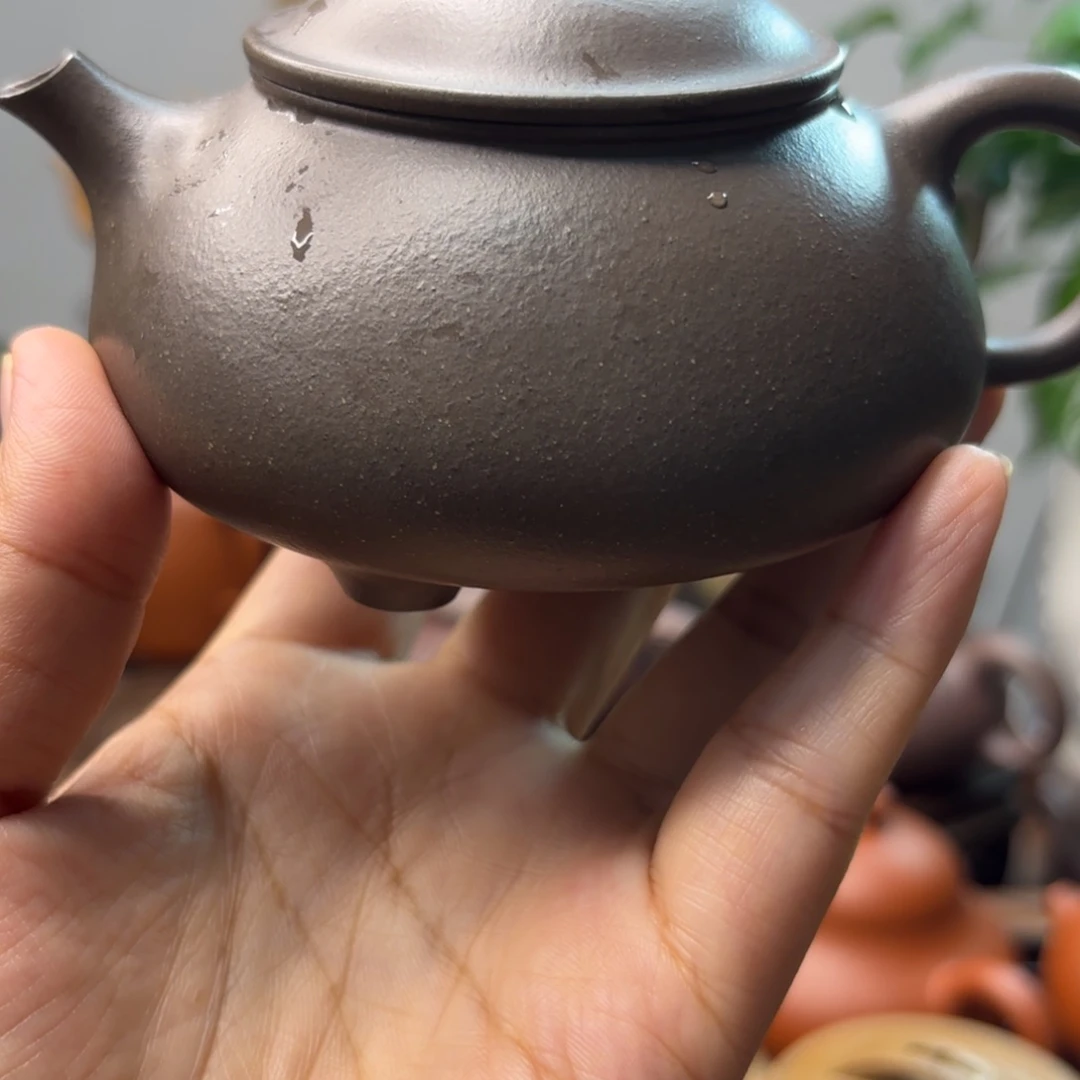 沧***粟紫砂茶壶黄龙山天青寒江
