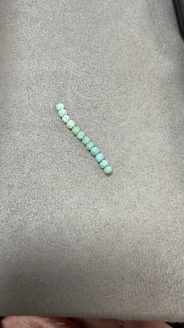 原矿绿松石毛线球散珠