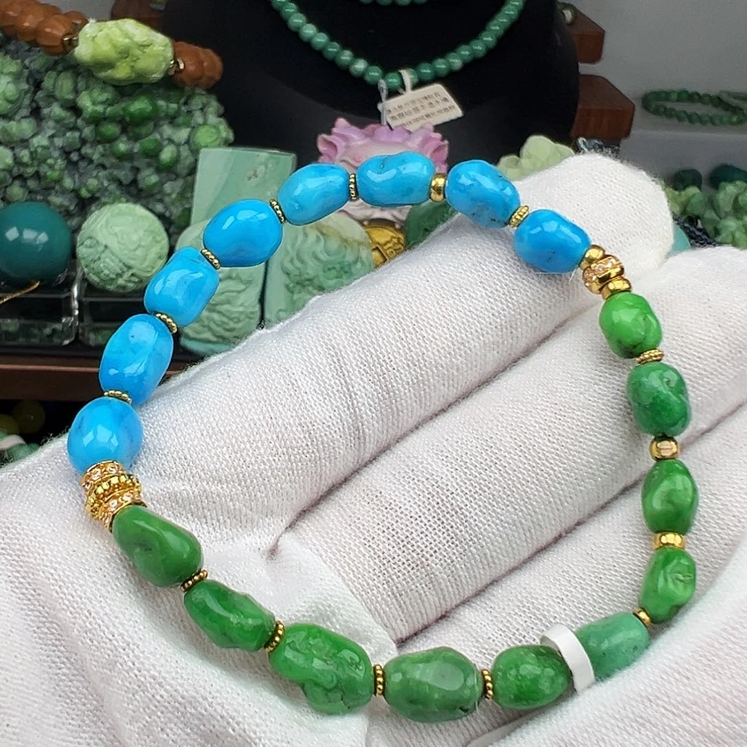 绿松石未镶嵌绿松石主播璐璐