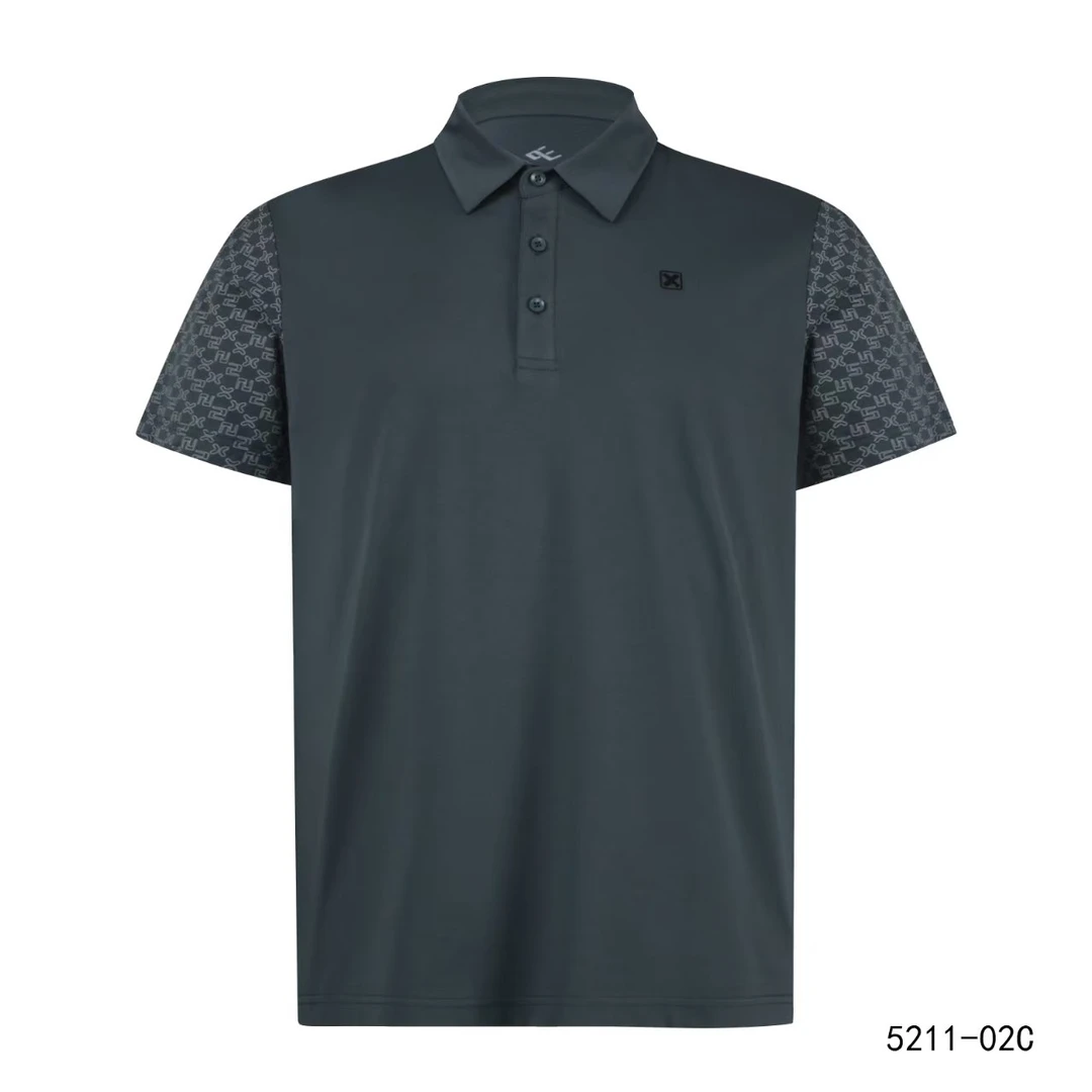 向尚运动男式POLO衫，白色7098, 灰绿色7100, 黑色7099