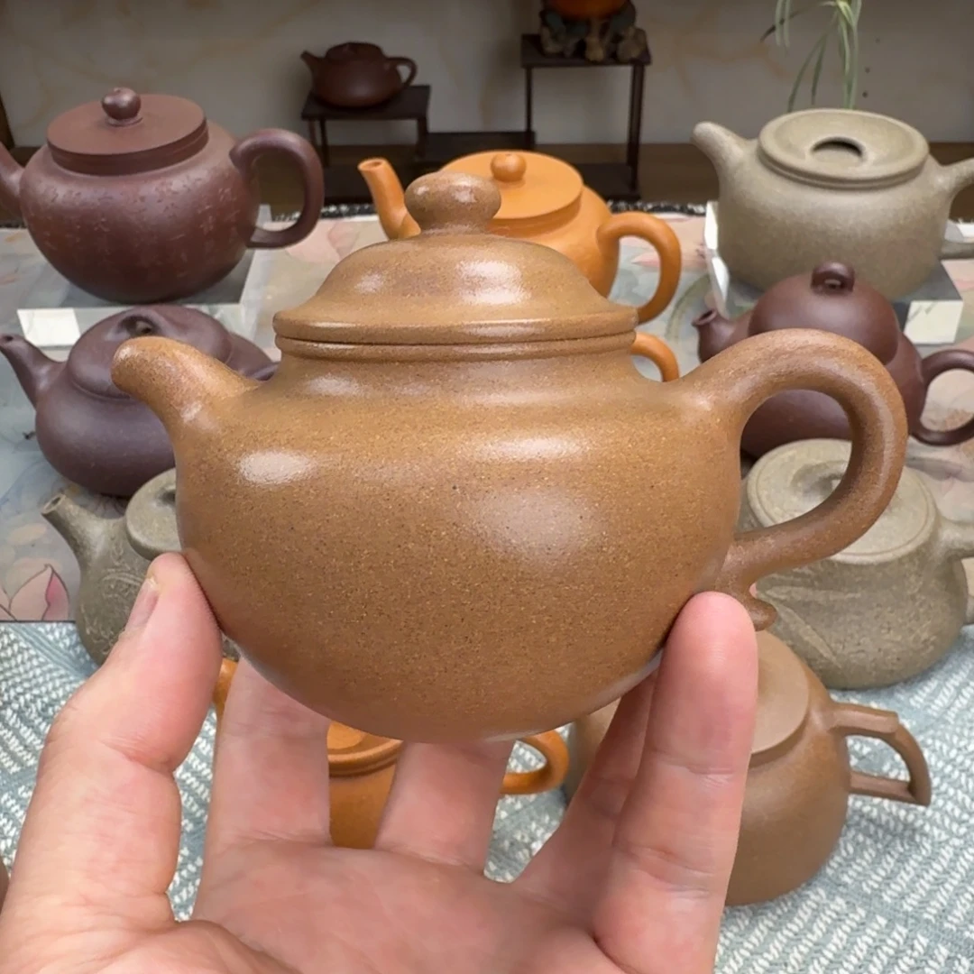 茶壶紫砂大亨莲子 老段半手工 240cc