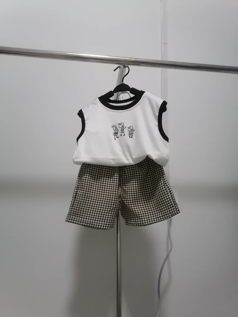 男童夏款莫代尔套装