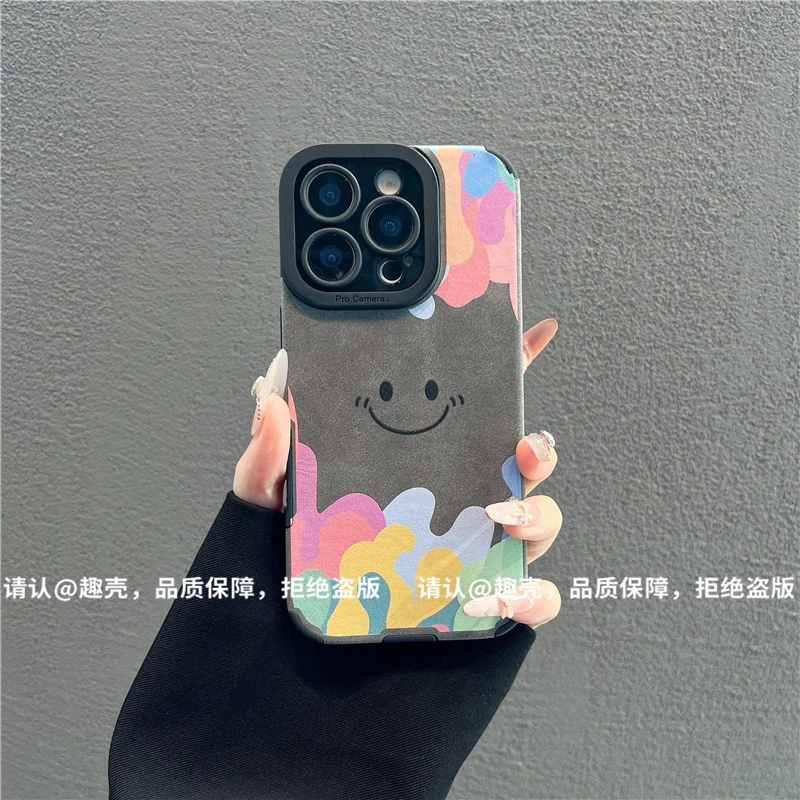 精孔磨砂全包贴皮适用苹果17iPhone/华为荣耀/OPPOVIVO小米手机壳