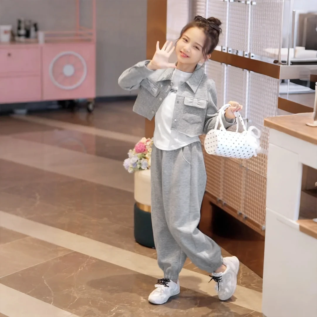 媛媛公主2025女童炸街潮服秋季独特洋气时髦女童装套装15334X068