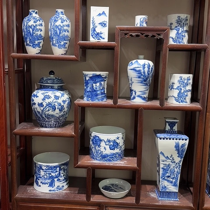 摆件青花瓷器等传统工艺的14485