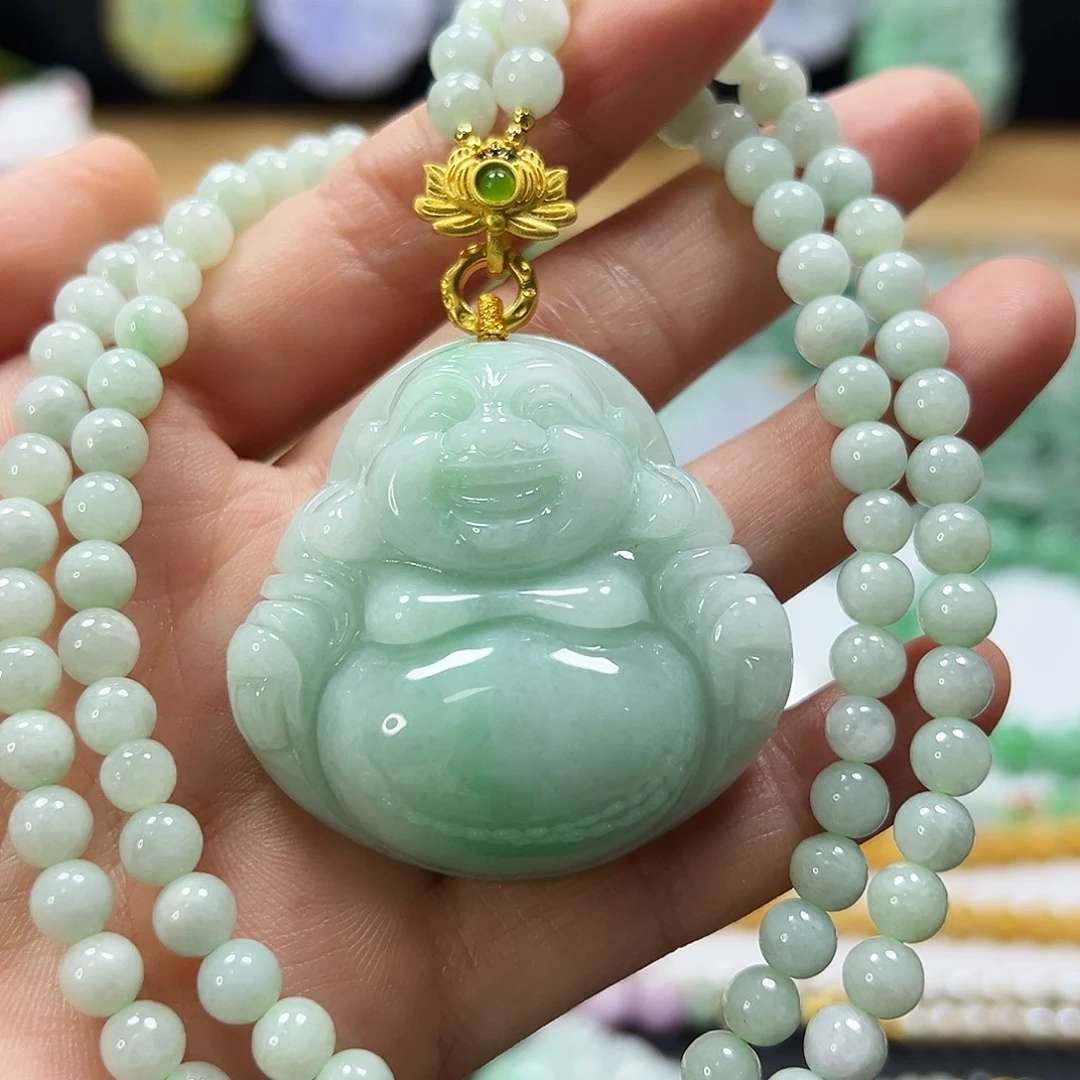 翡翠未镶嵌颈饰吊坠