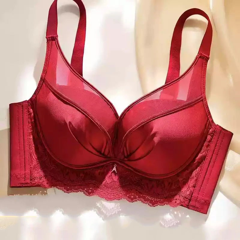 北极绒本命年女士内衣聚拢文胸内衣女款内衣大显小收副乳防下垂