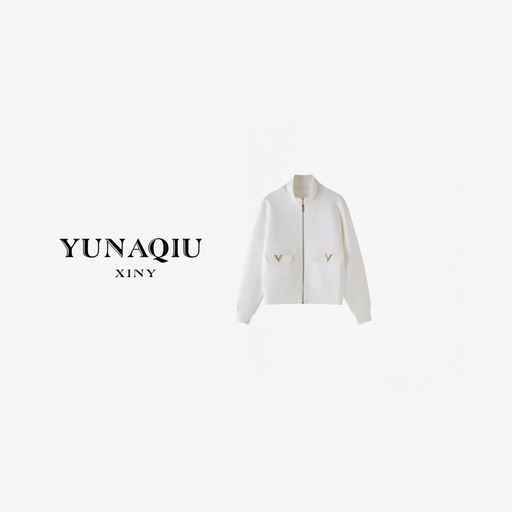 【XX推荐】 运动轻奢时尚休闲女士简约设计师秋冬外套-9674