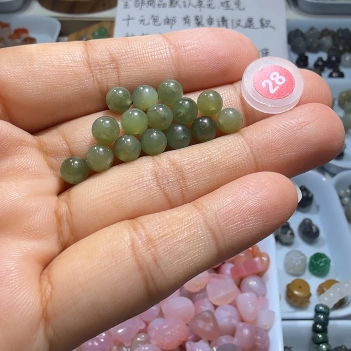 和田玉未镶嵌珠宝半成品卡六