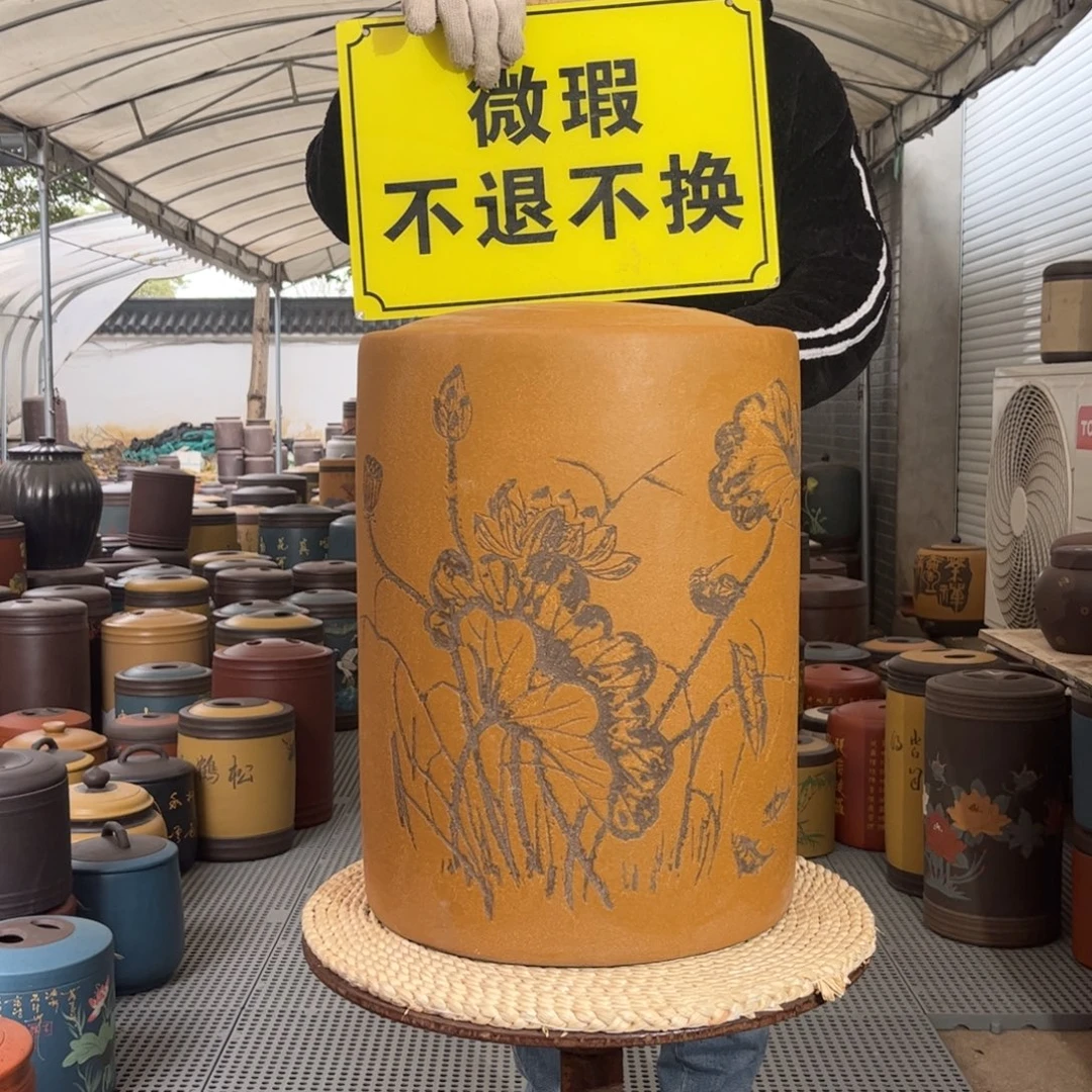 紫砂茶叶罐35饼不挑细节