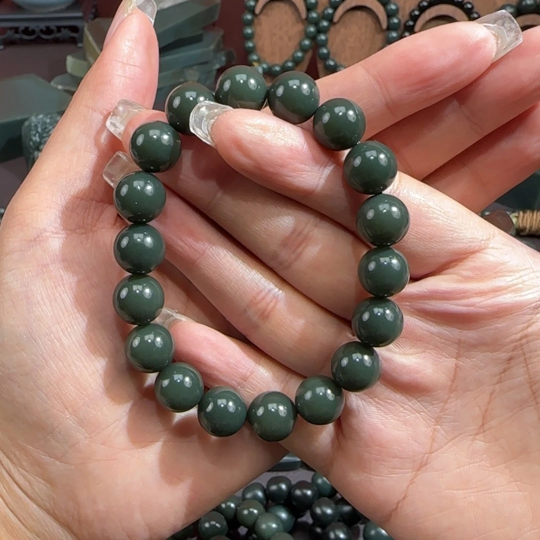 和田玉（青玉）未镶嵌手链
