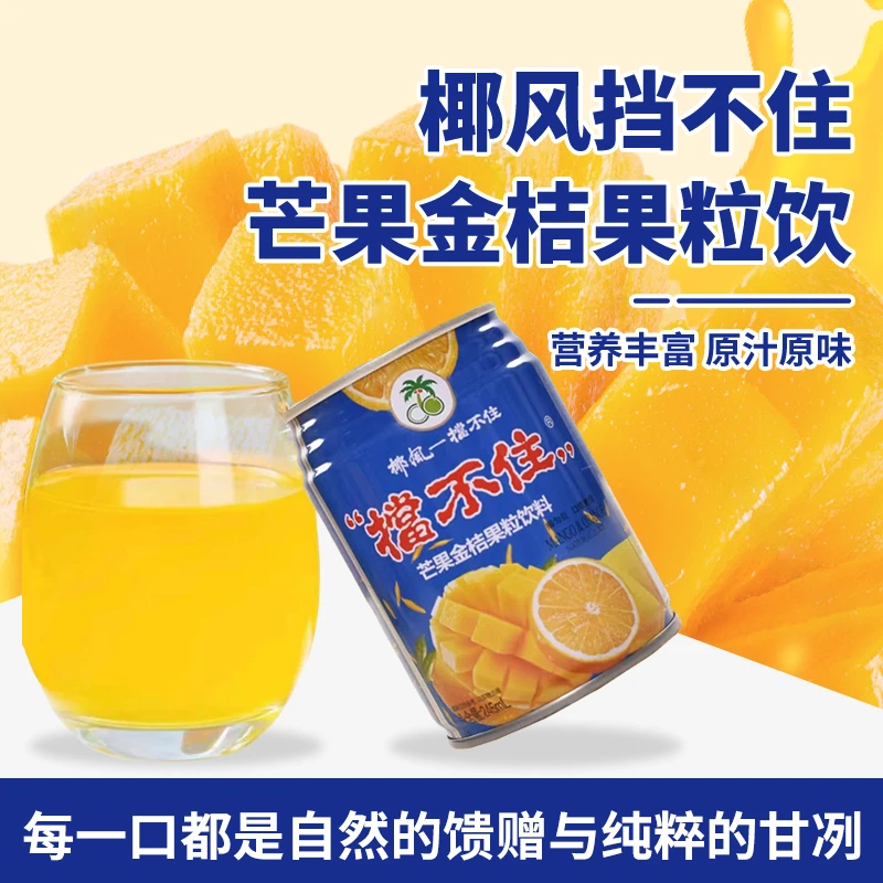 【中秋送礼】椰风挡不住芒果汁果味饮品易拉罐解渴饮料整箱酸甜口