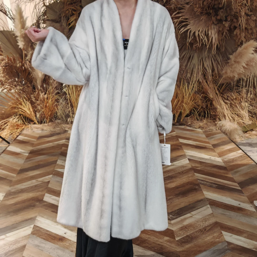 DAWANG |《反季钜惠》25年新款机开全抽刀女士水貂大衣002