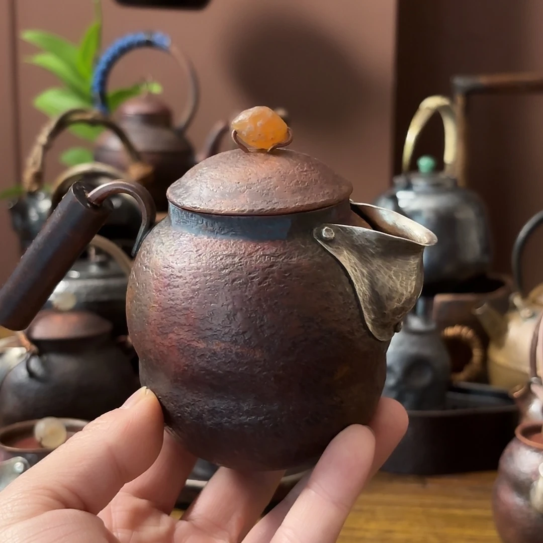 手工制作工艺煮茶铜壶