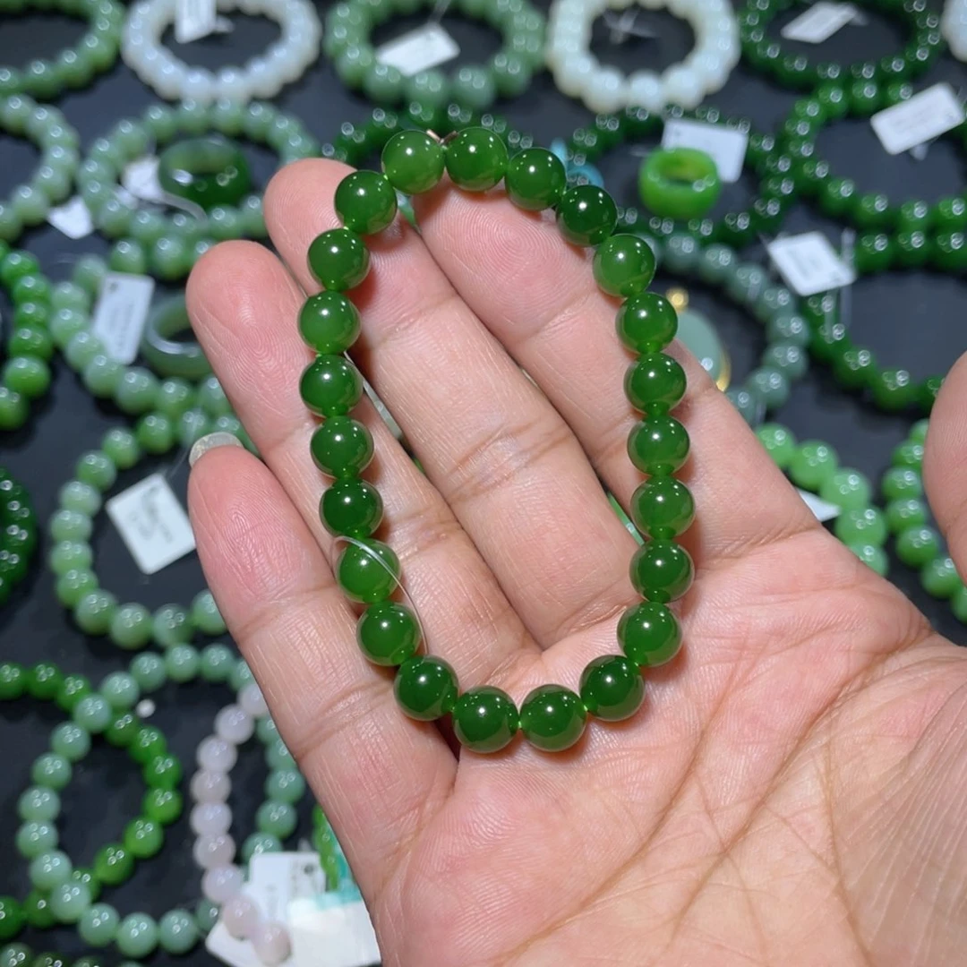 和田玉手链未镶嵌留****声