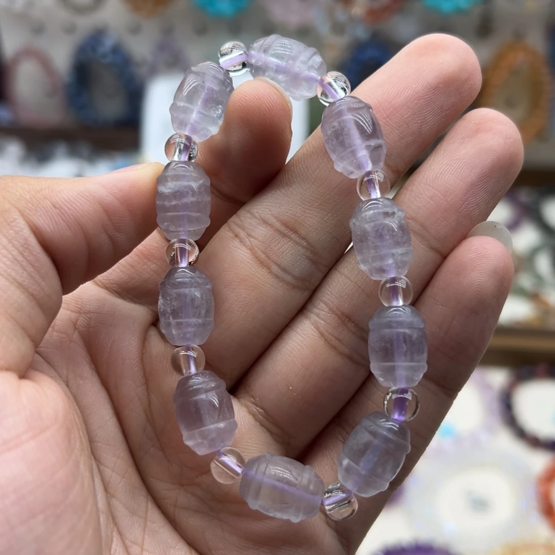 未镶嵌手链水晶萤石桶珠